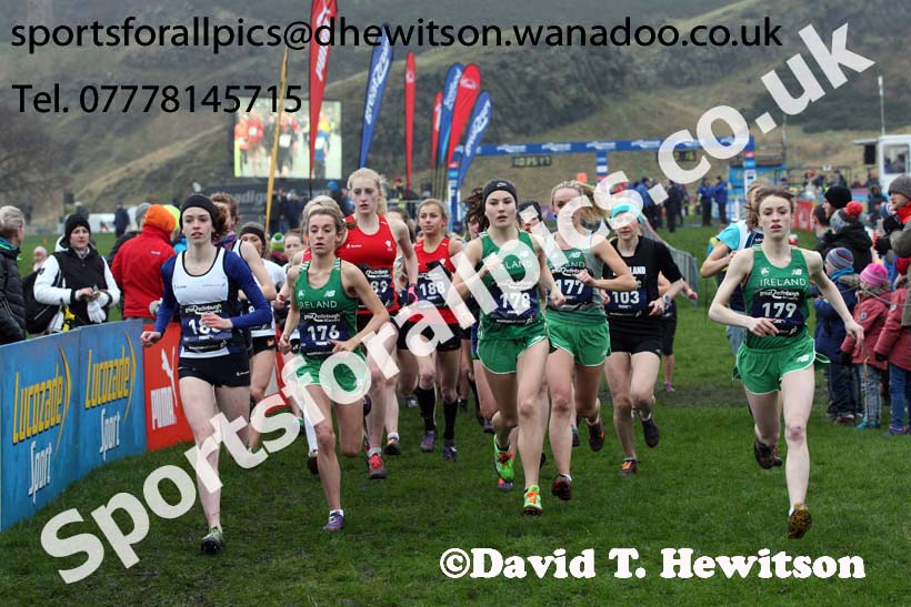 Celtic Nations senior and junior womens Great Edinburgh Cross Country. Photo: David T. Hewitson/Sports for All Pics
